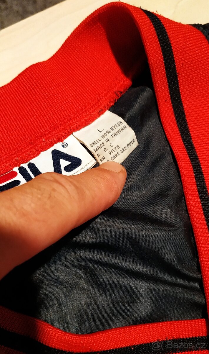 Retro šusťáková mikina FILA vel. L - 5