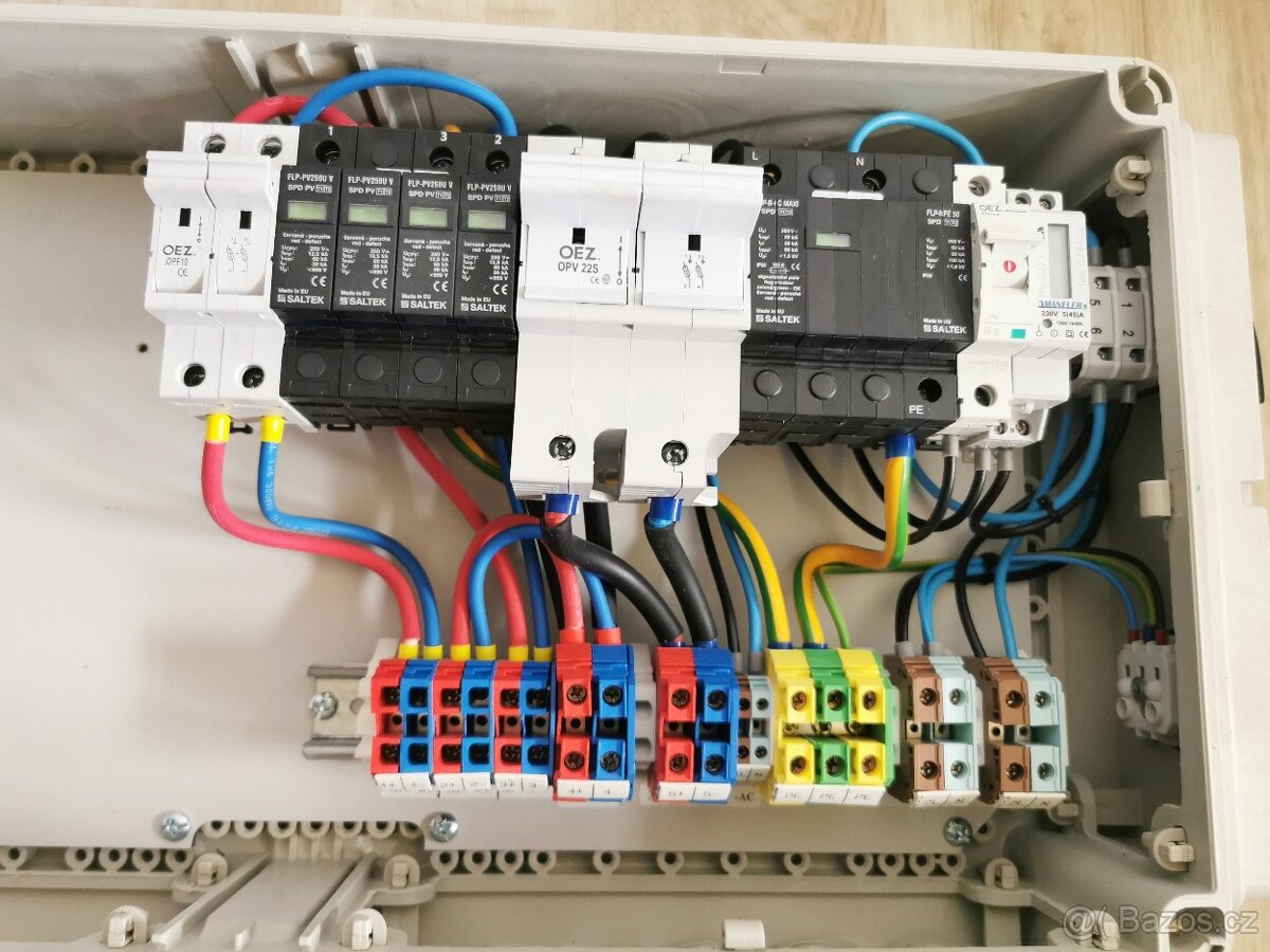 Rozvaděč -24V/230V kompletní pro fotovoltaická elektrárna - 5