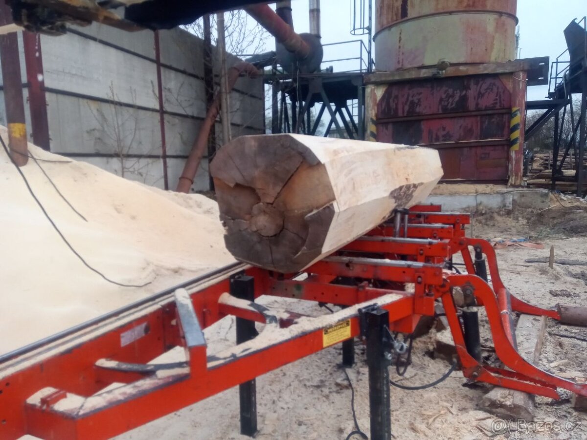 Pojízdný katr - pila pro levné stavební řezivo - pásová pila - 5