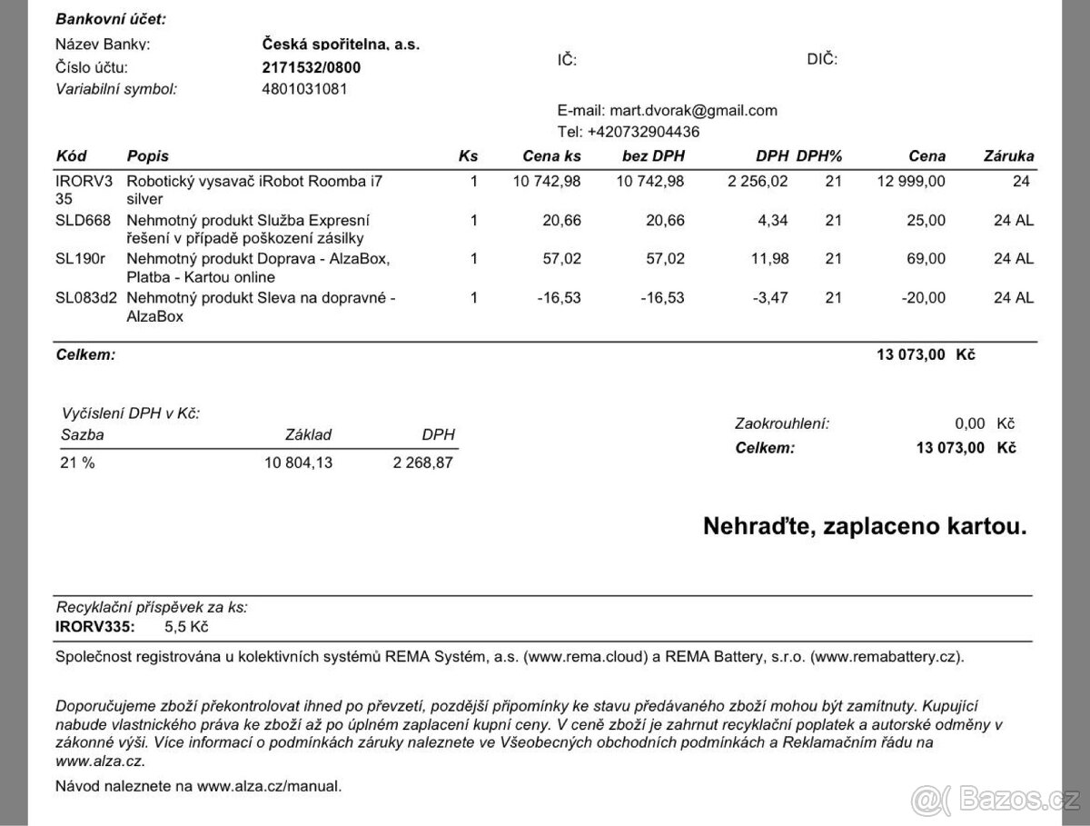 Robotický vysavač iRobot Roomba i7 - 5