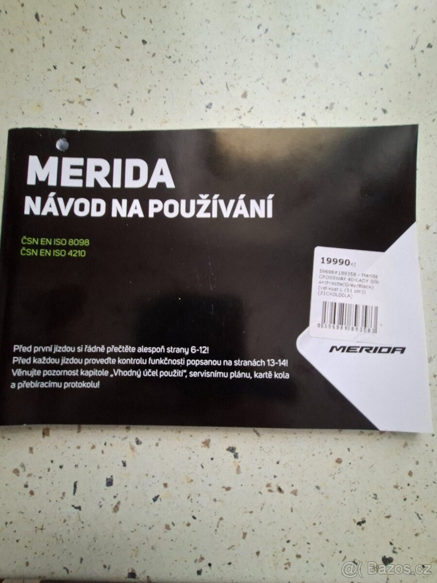 Prodám dámské kolo Merida Crossway 40 LADY - 5