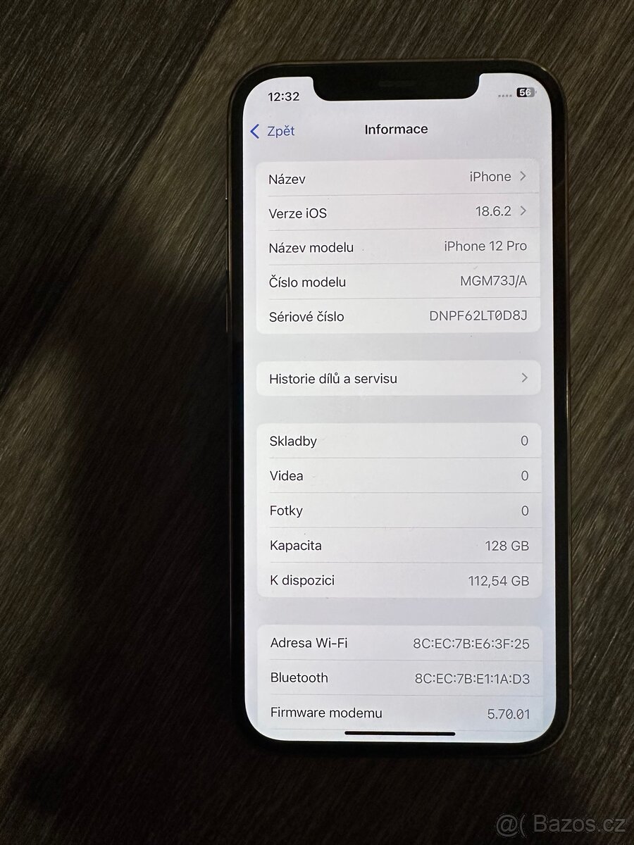iPhone 12 Pro– 128 GB – zlatý – 100 % baterie - 5