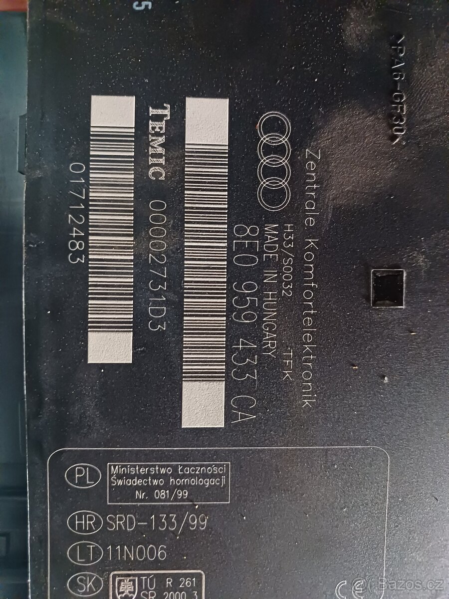 Komfortní jednotky pro vozy AUDI A4 B6 B7 - 5