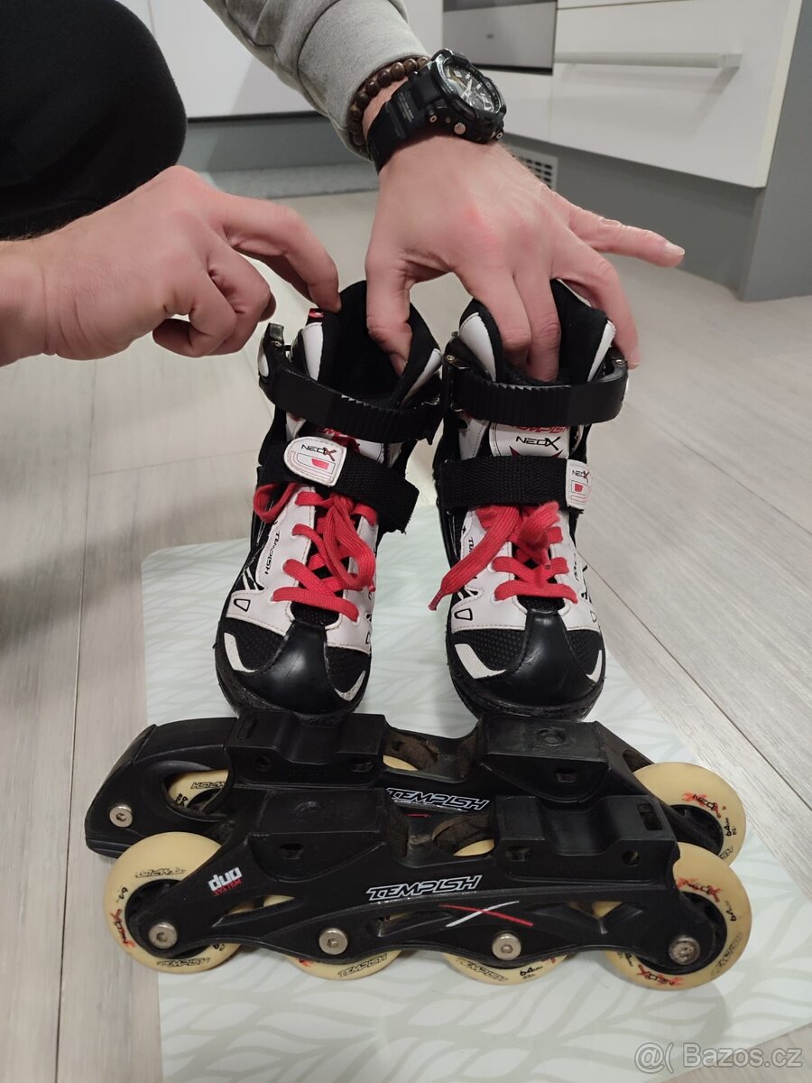Rostouci dětské brusle na led i jako koleckove,vel.29 az 33 - 5