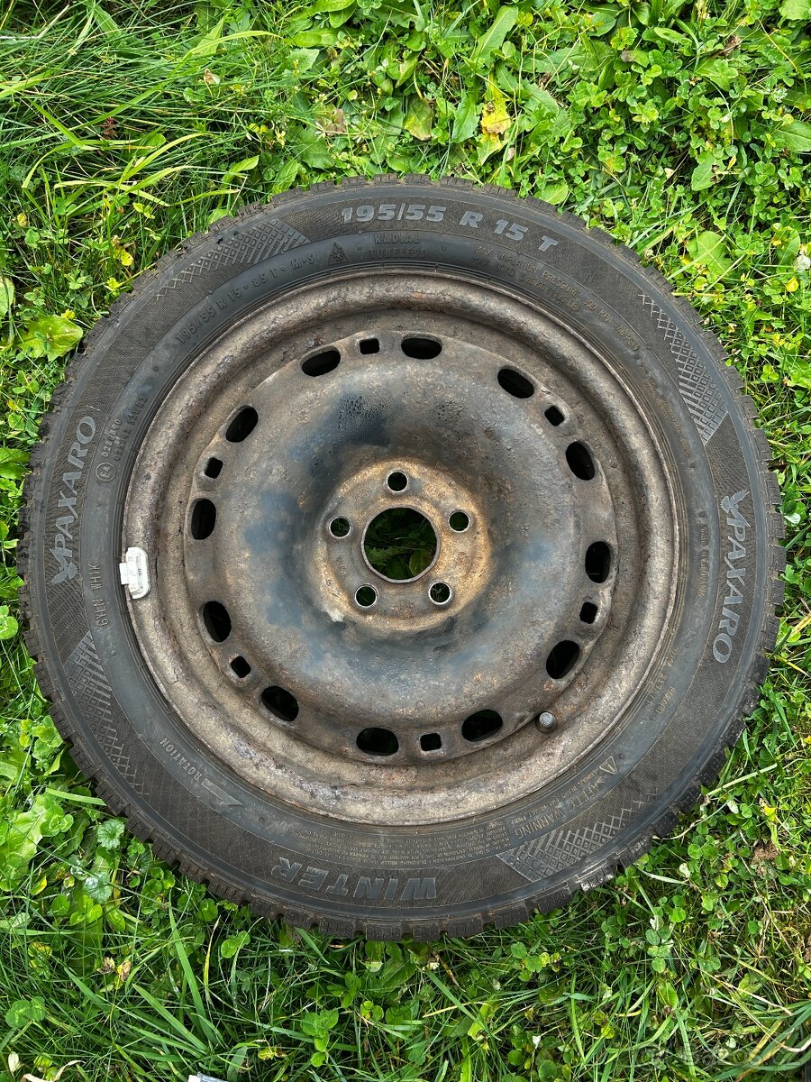 4x zimní pneu a ocelové disky 195/55 R 15 - 5