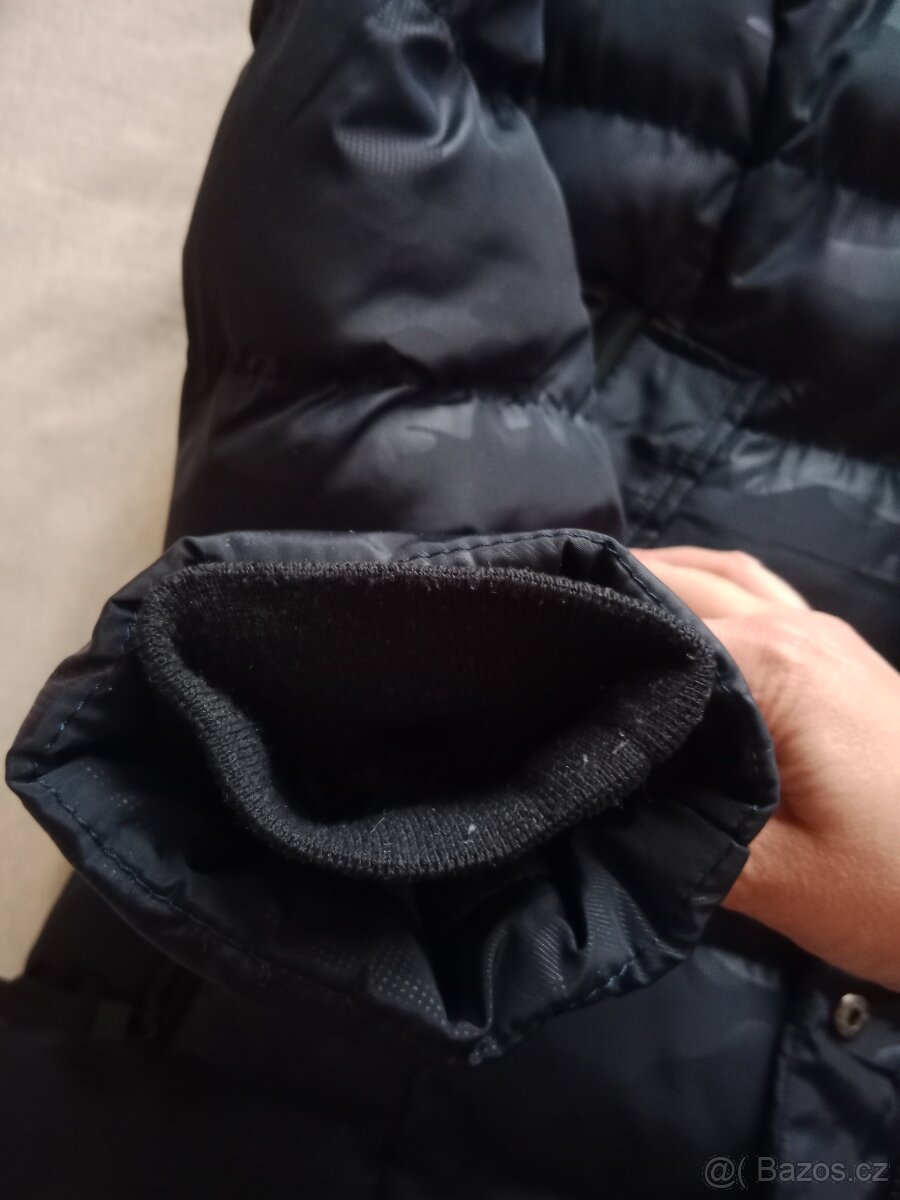 Dámská zimní bunda se vzorem a s kapucí - 5