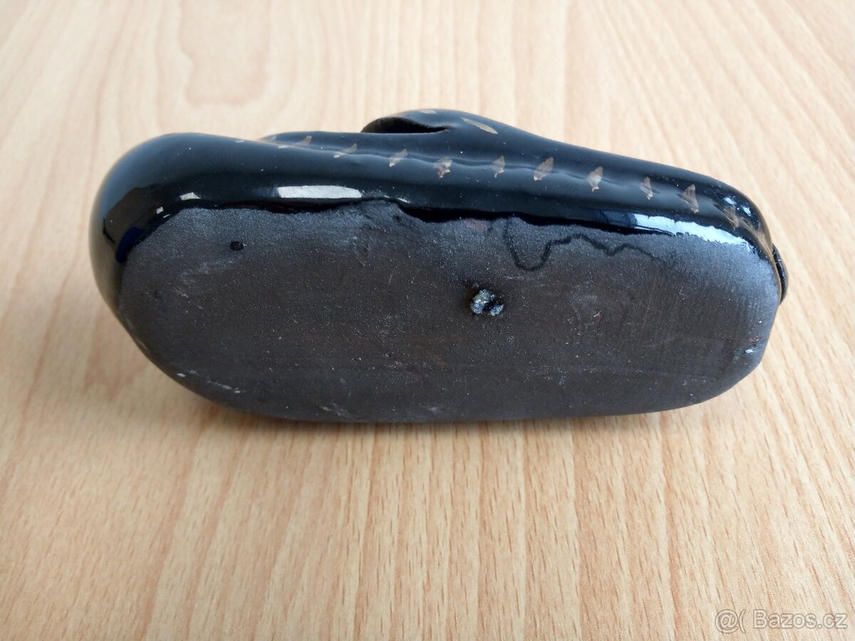 Bota popelník dekorace keramika 13 cm - 5