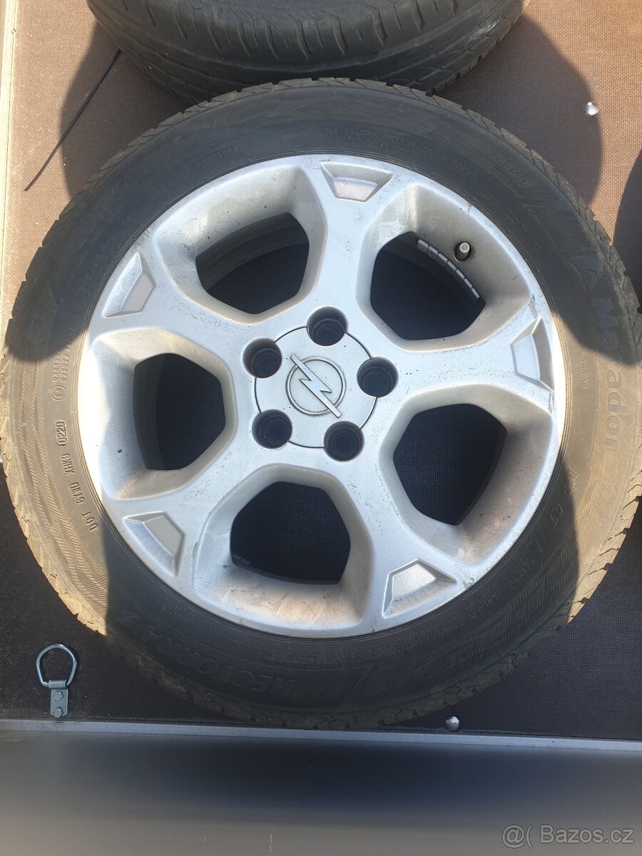 Alu disky + pneu opel - 205/50/16 - 5