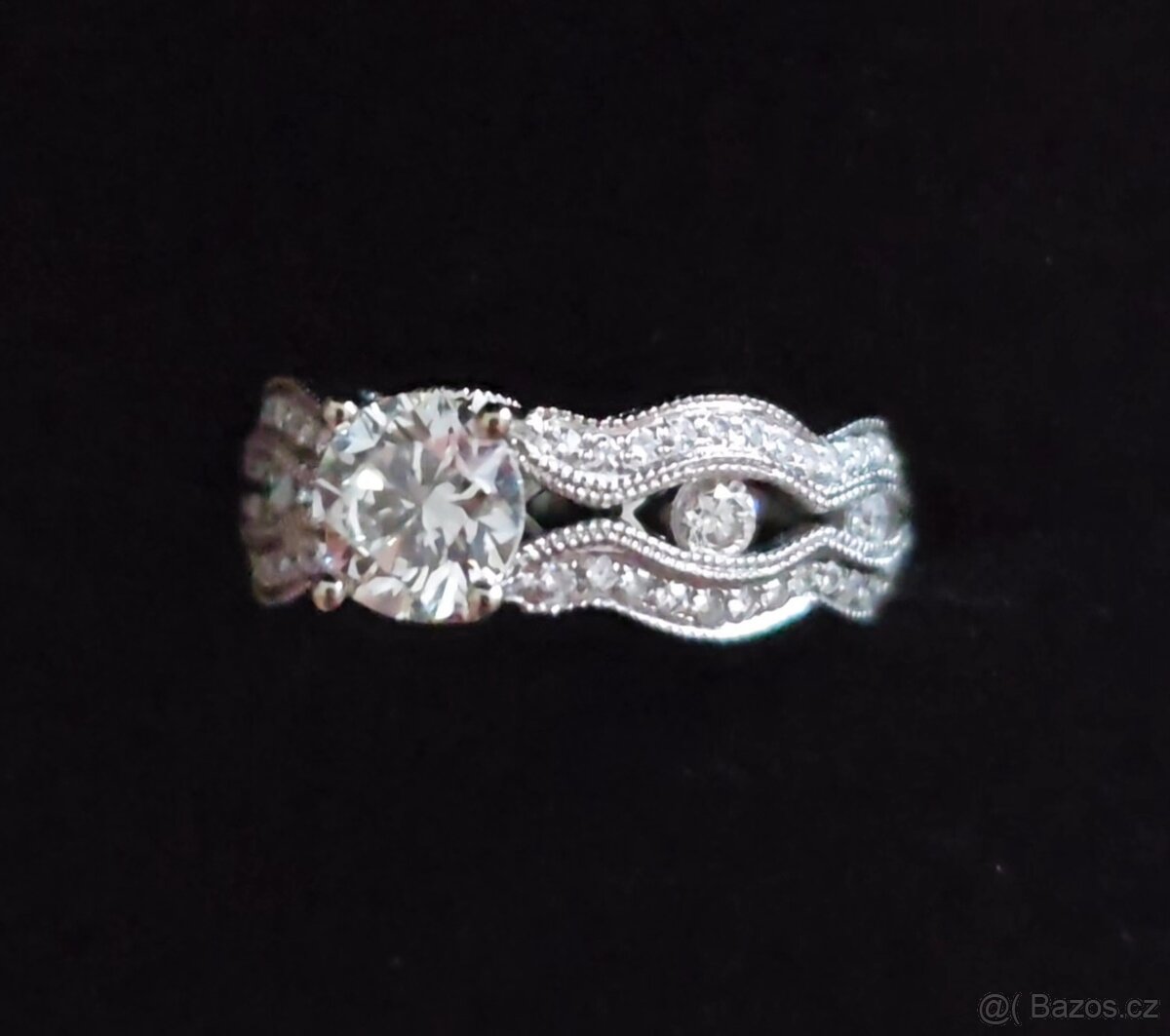 DIAMANTOVÝ PRSTEN 1.77ct. IGI TOP CRNA - 5