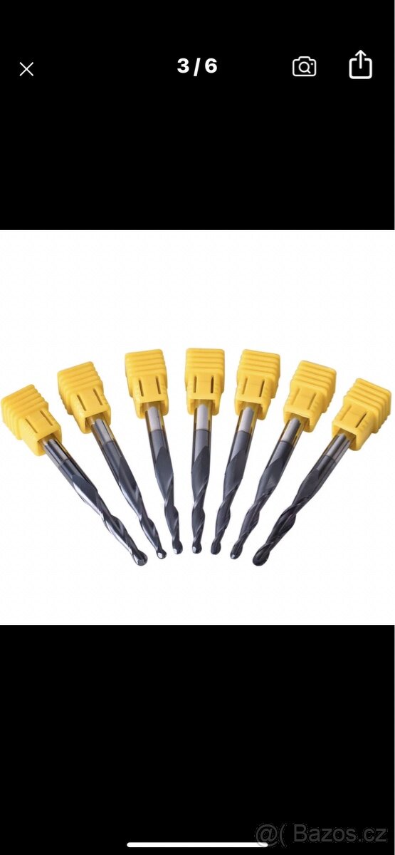 Fréza s hrotem V-Tip R0,520,56D50L. - 5