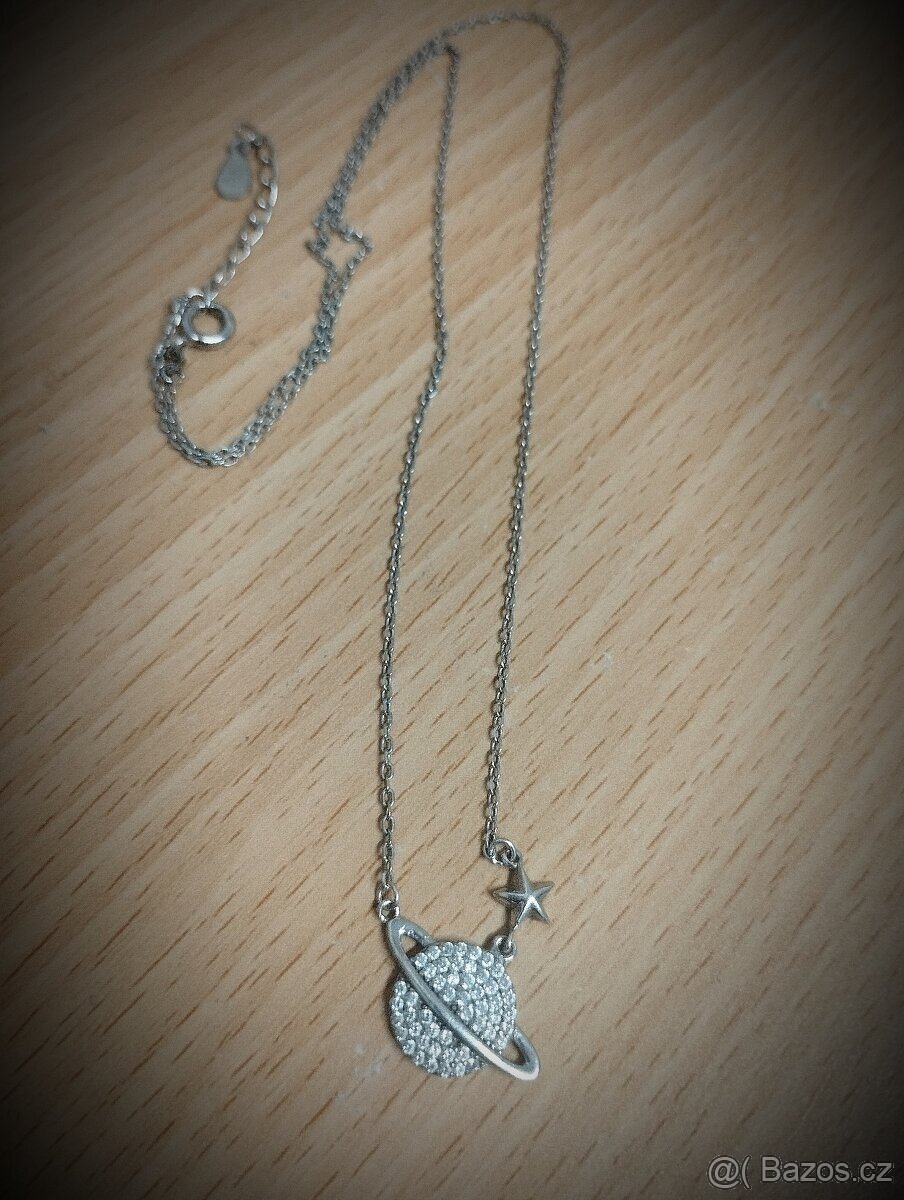 Stříbrný řetízek planeta - 5