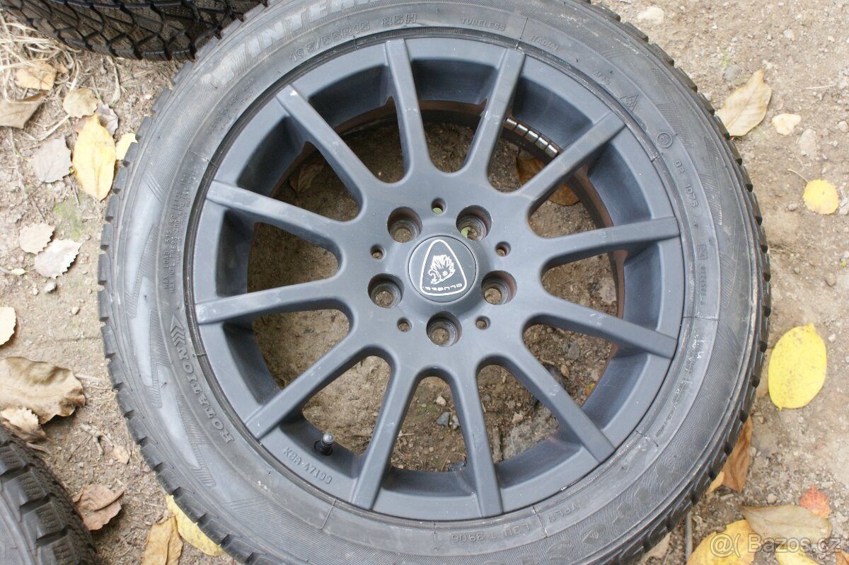 černá Aluett R15 alu Skoda VW Seat Audi zimní pneu 5x100 - 5