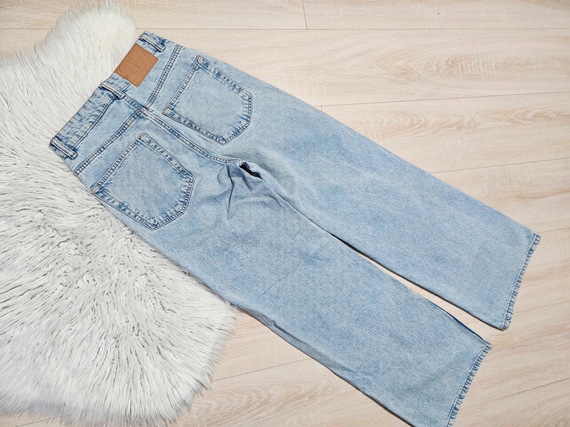 Modré rifle široké roztrhané džíny vel 36 - 5