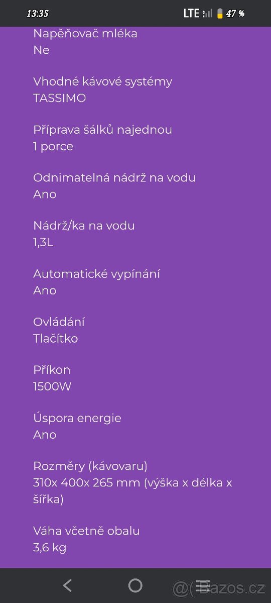 Kávovar Bosch Tassimo - 5