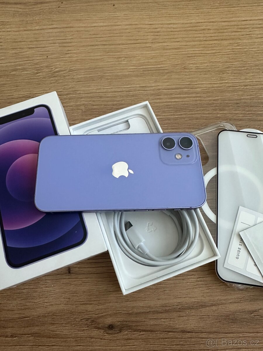 Apple iPhone 12 mini ZÁRUKA 12 MĚSÍCŮ Stav: A Baterie: 100% - 5