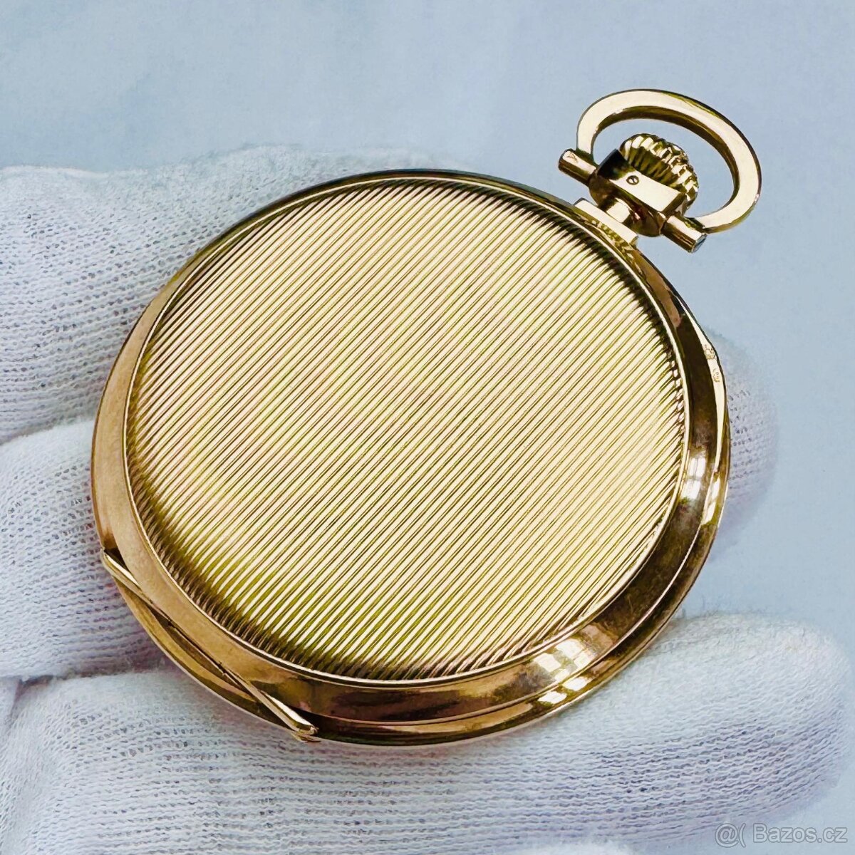 14K CELO ZLATÉ PÁNSKÉ KAPESNÍ HODINKY IWC SCHAFFHAUSEN S ETU - 5