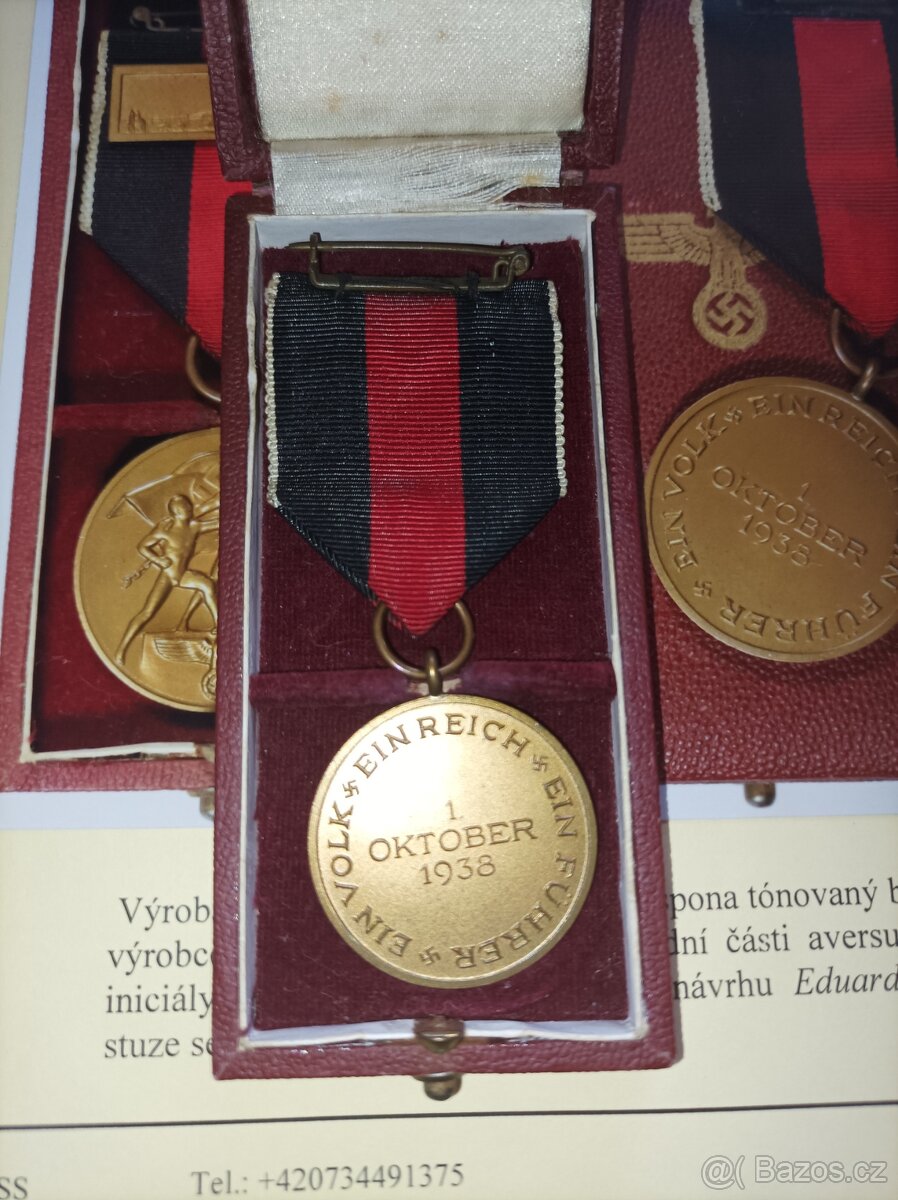 Medaile 1. říjen 1938 se sponou - 5