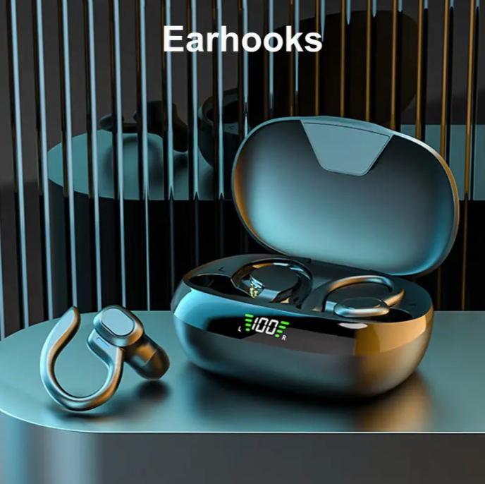 Sluchátka LAN XUN s nabíjecím pouzdrem a LED displejem - 5