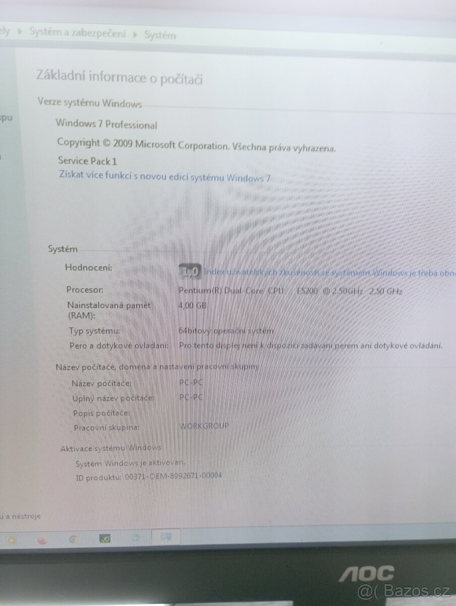 PC sestava Czech Computer intel E5200 - 5