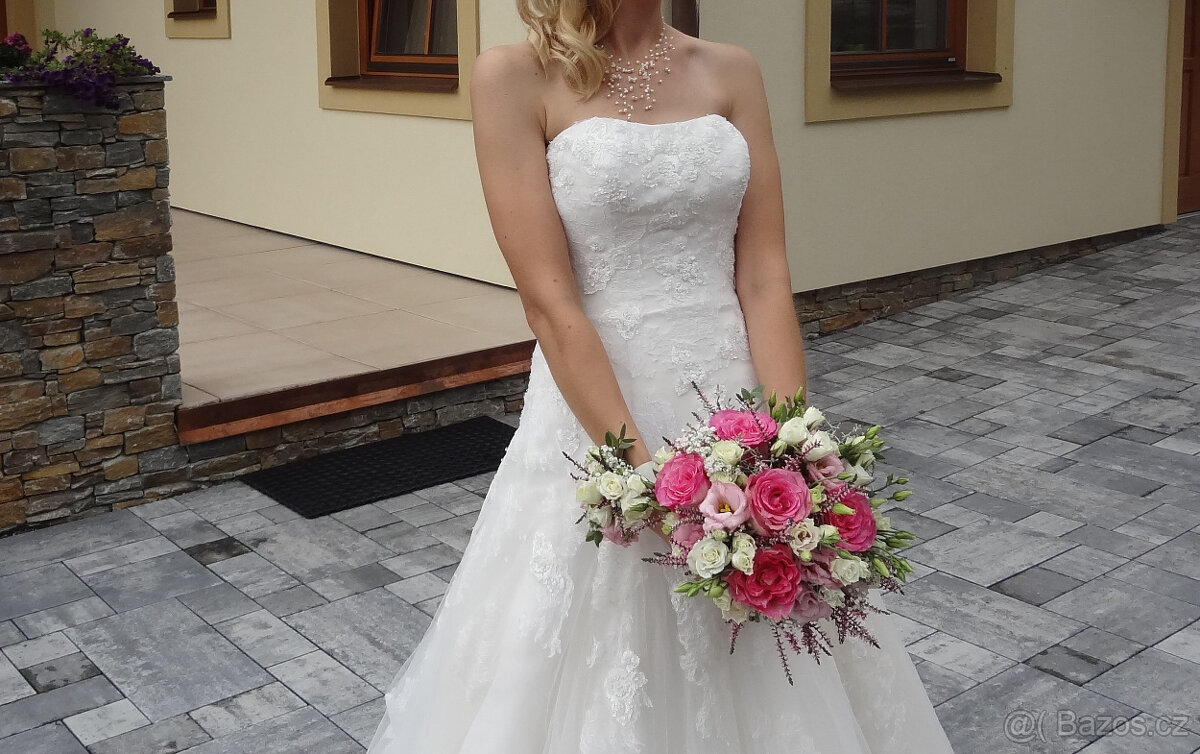 Prodám svatební šaty Pronovias Barroco - 5