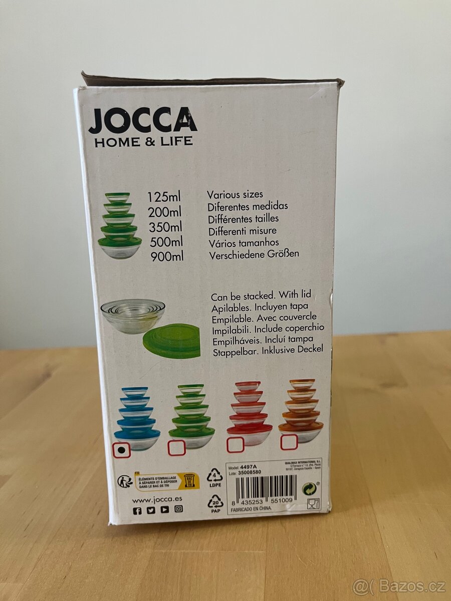 Sada pěti skleněných misek - 5