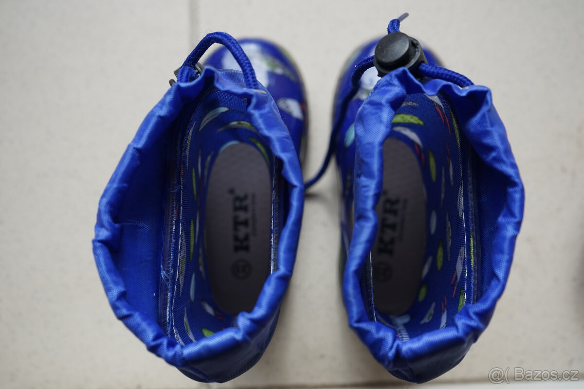 Chlapecké holínky modré, zn. KTR, vel. 23 - 5