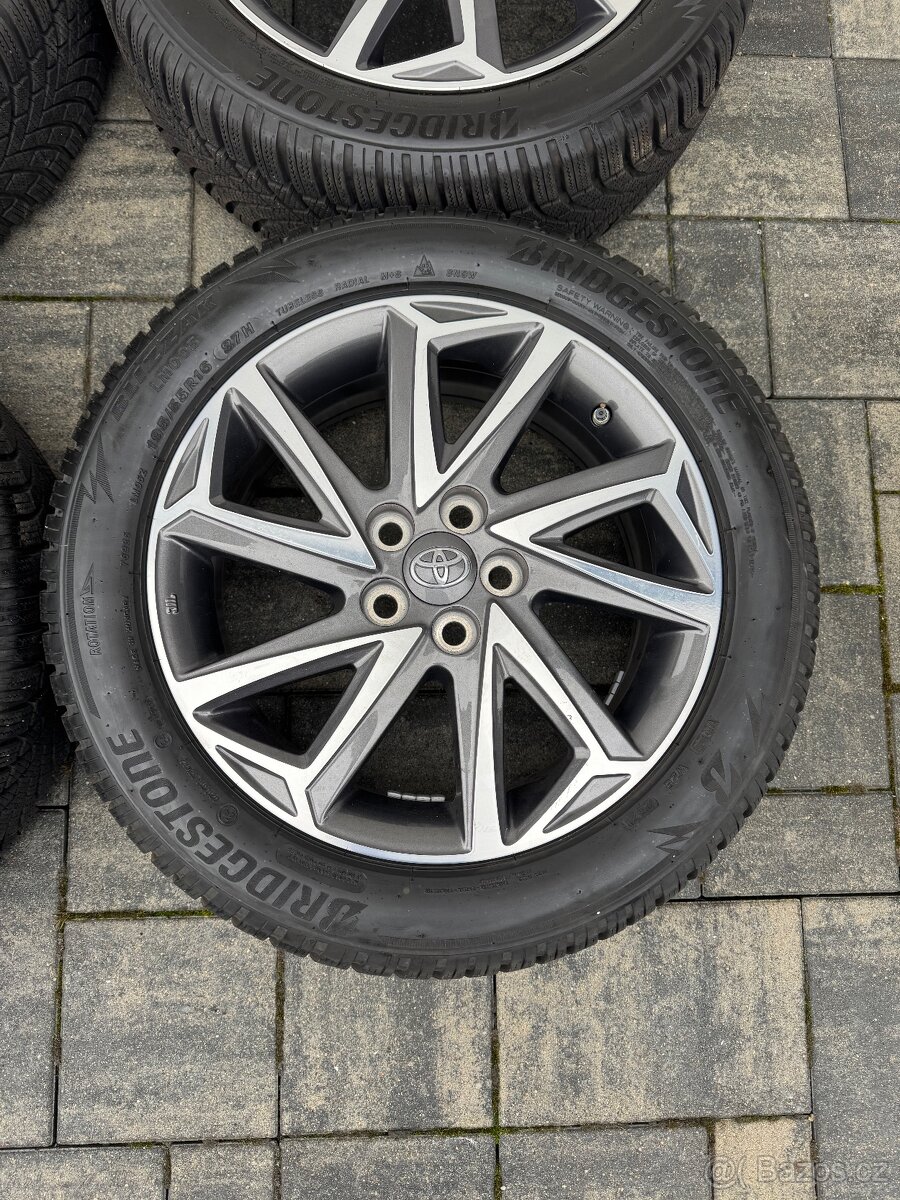 5x100 R16 TOYOTA YARIS,195/55/16 zimní - 5