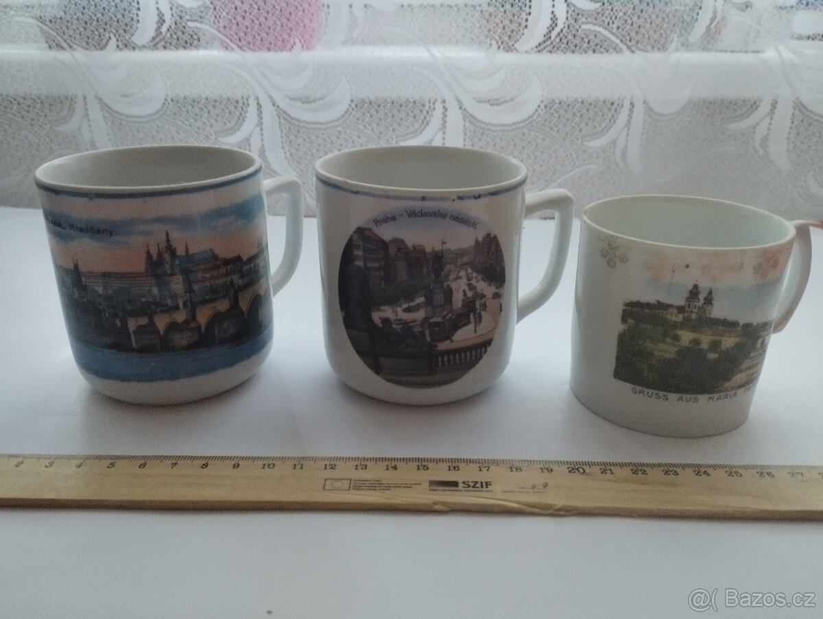 hrníčky starožitné,starožítná grogovka,.... - 5