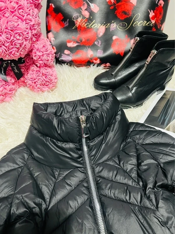 🌸Tessuto🌸krásná moderní sexy černá teplá bunda vel. S - 5