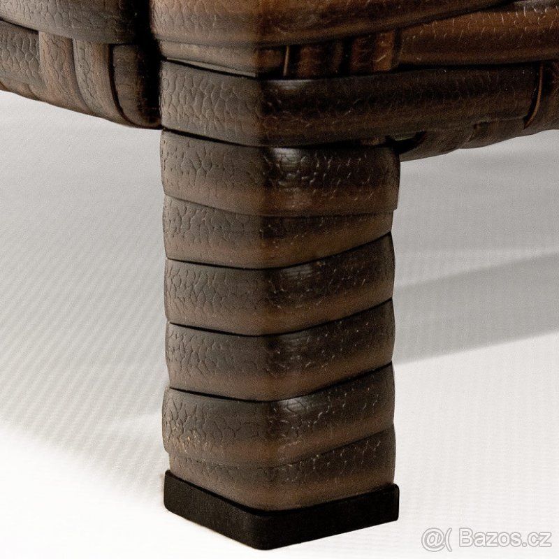 Úložný ratanový box, na polstry, nábytek, truhla, sedačka - 5