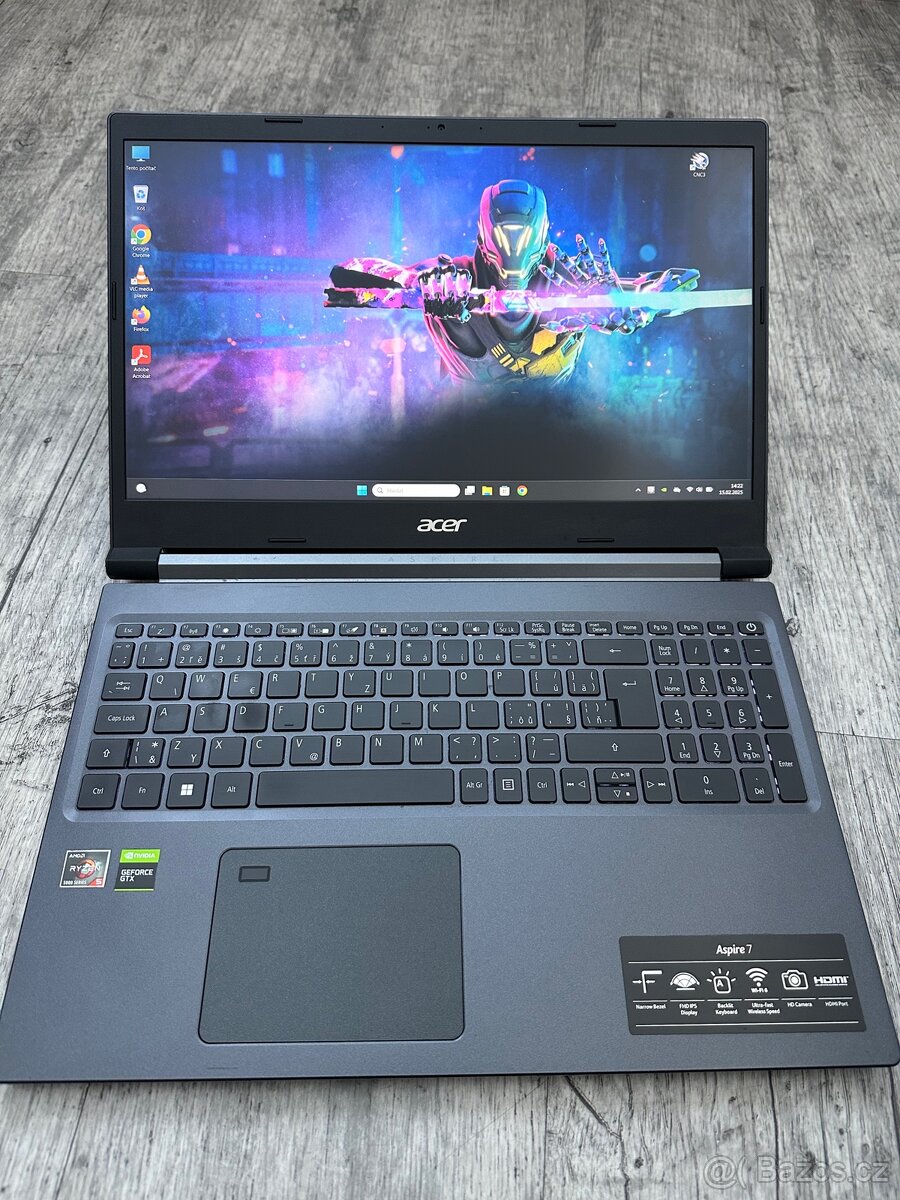 HERNÍ NOTEBOOK ACER - RYZEN 5/SSD/GTX/WIN11 - 5