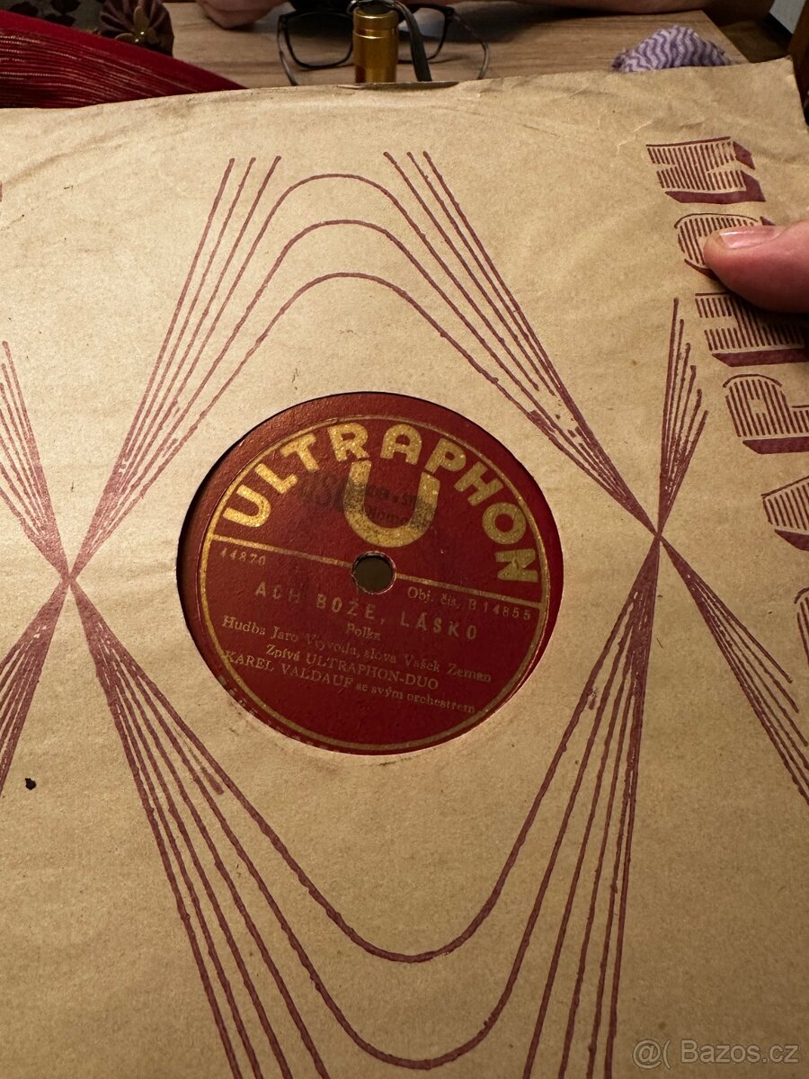 Staré šelakové gamofonové desky - 71 ks - 5