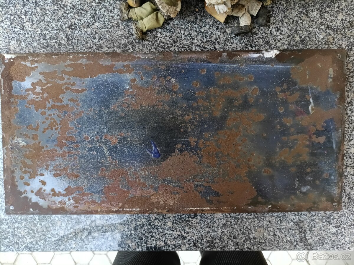 Stará smaltovaná cedule - 5