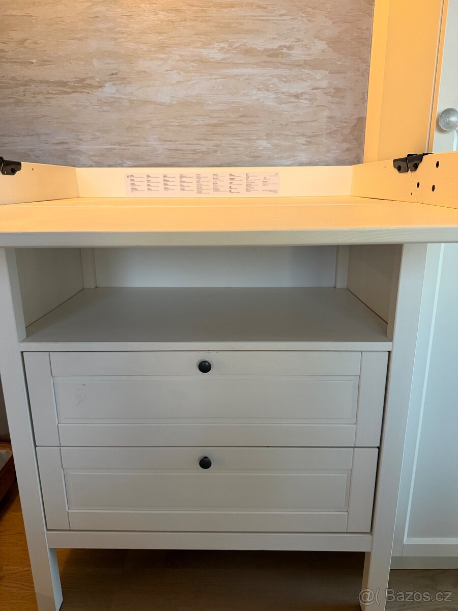 Přebalovací stůl/komoda, bílá SUNDVIK - 5