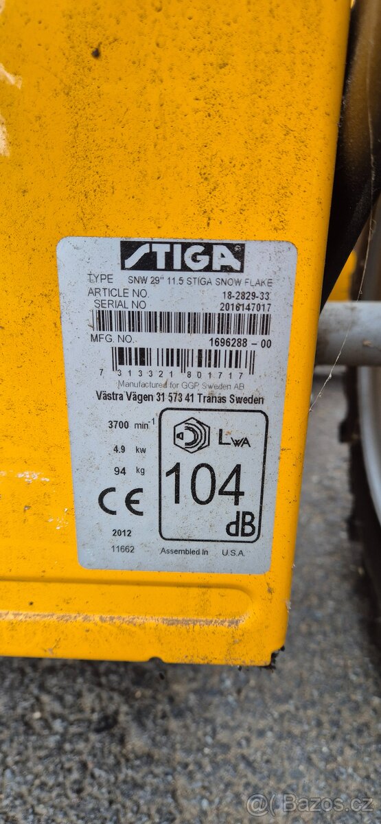 Fréza na sníh Stiga - 5