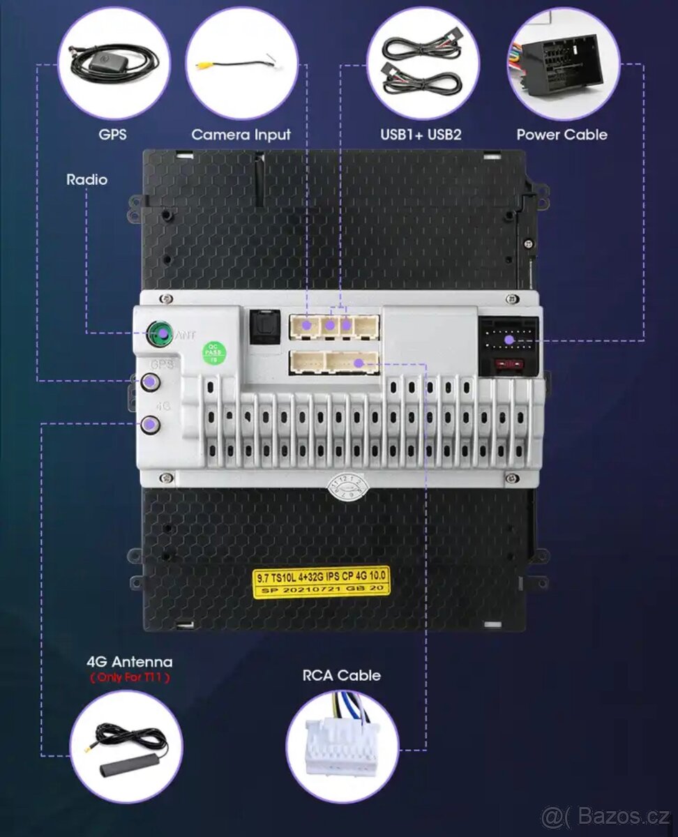 Android autorádio navigace QLED panel Ford Focus 2012-2019 - 5