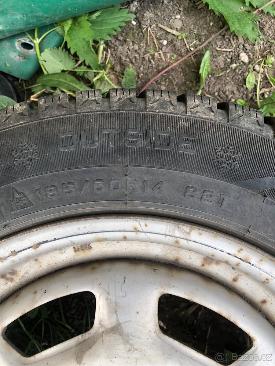 Predám zimné pneumatiky 4ks+disky - 5