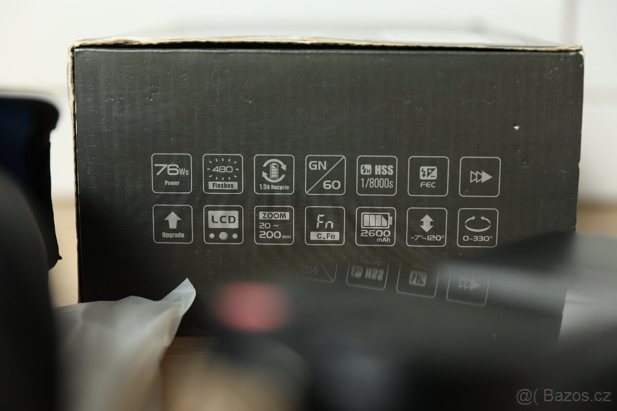 speedlite blesk NEEWER Z760 pro Canon s 2 Li-baterií, TTL - 5