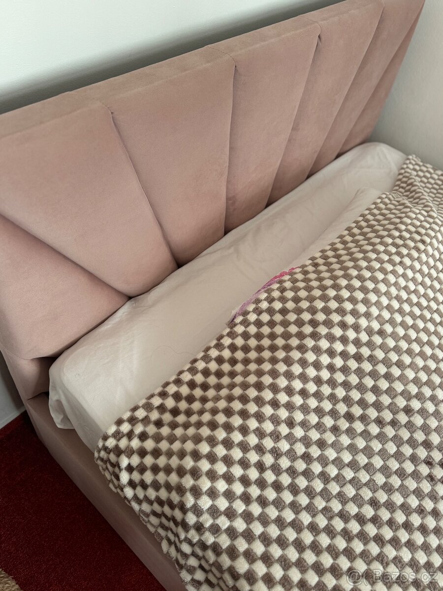 Čalouněná postel s úložným prostorem - 5