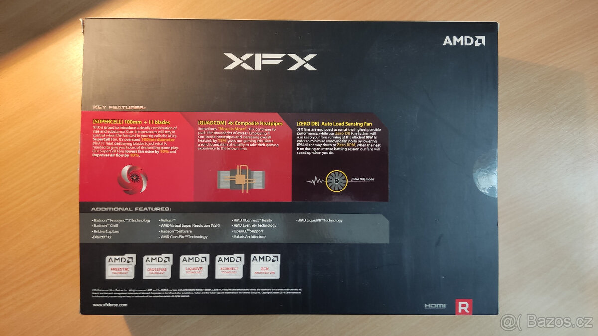Herní grafická karta XFX RX580 8 GB - 5