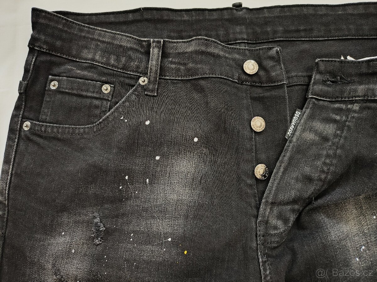 Prémiové pánské džíny DSQUARED2 - vel. 54 - 5