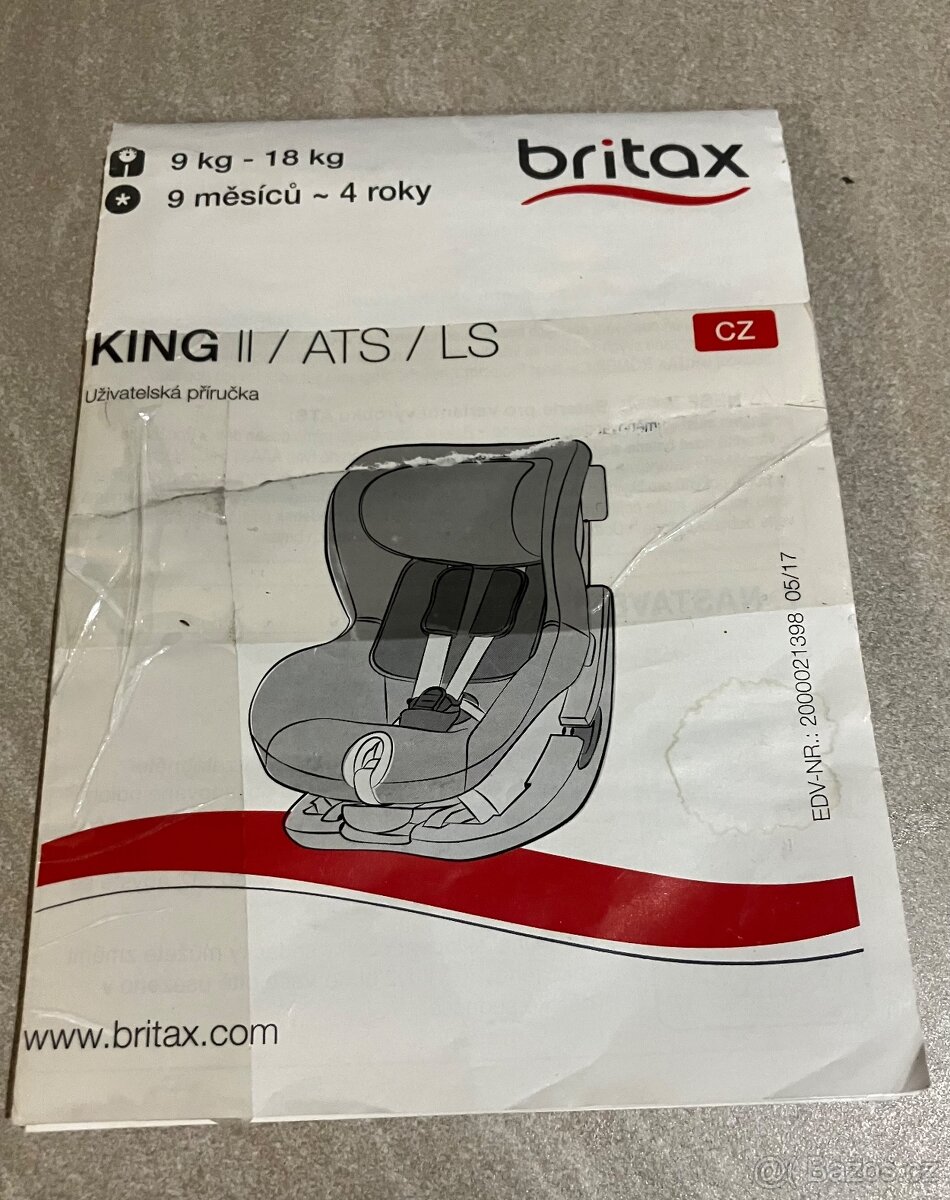 Autosedačka Britax KING II 9-18kg - 5