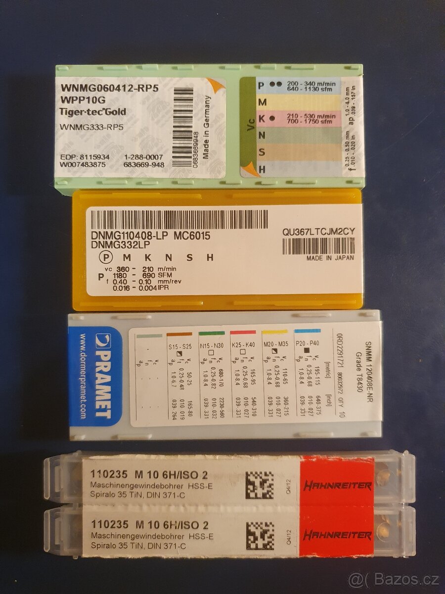 Soustružnické nože, VBD, závitníky - 5