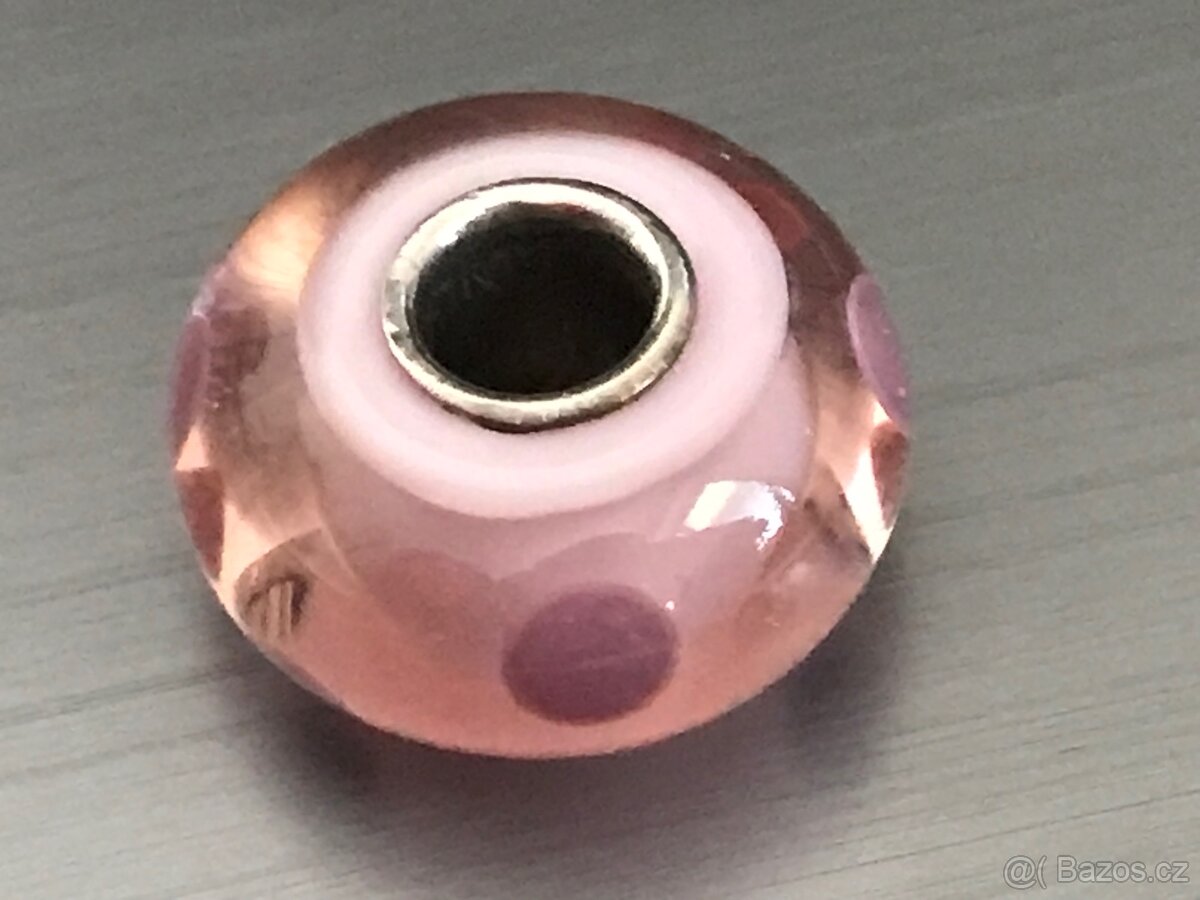 Trollbeads růžové tečky Rare Lila Dot - 5