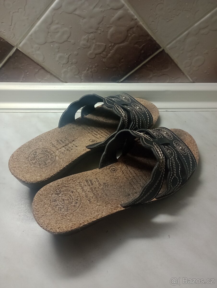 Dámské letní nazouváky – jako nové – vel. 39 – Zubří - 5