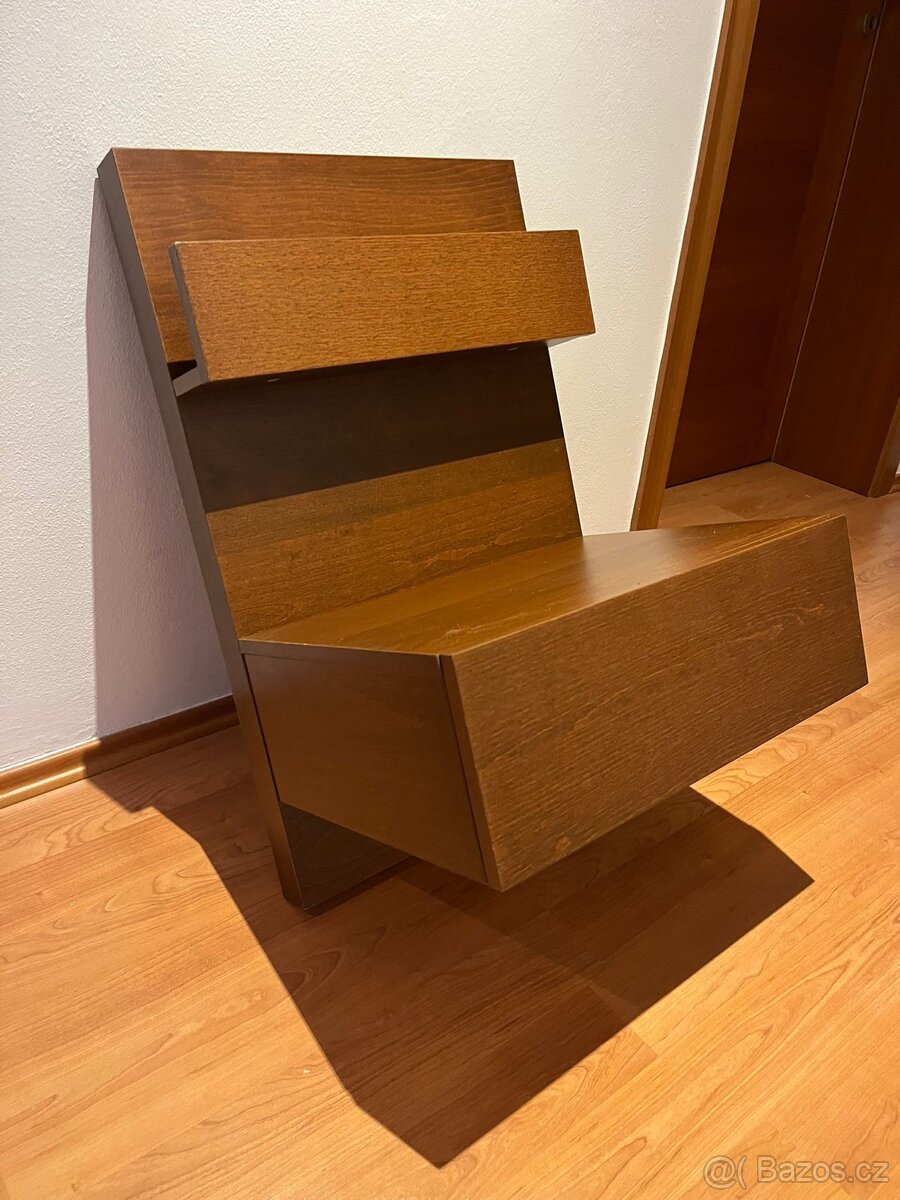 Manželská postel MALM 200x180 cm + rošty, matrace, stolky - 5