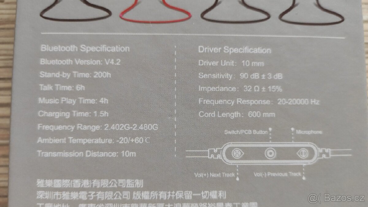 Sluchátka Awei B923bl, Bluetooth - 5