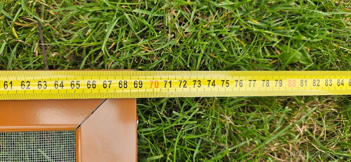 Síť proti hmyzu,hliníkový hnědý dveřní rám se síťí - 5