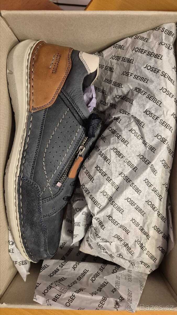Nové kožené polobotky Josef Siebel vel. 43 - 5