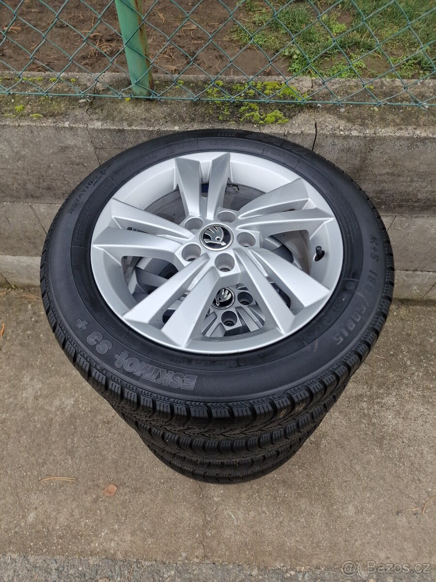 185/60/16 Originál alu kola Škoda Rapid 5x100 - 5